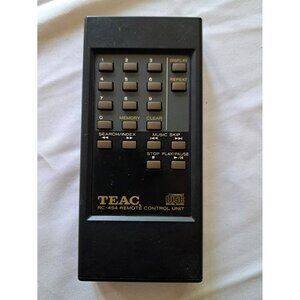 TEAC RC-454 Black Remote Control Unit for Compact Disc Digital‎ Audio Player